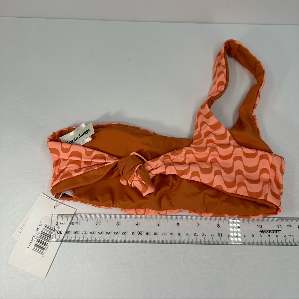 Dippin Daisys Swim Top Women’s Small Cali Bikini New Wave Back Tie NWT - Picture 13 of 13